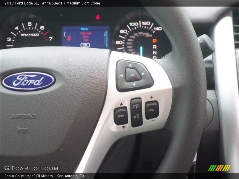 White Suede / Medium Light Stone 2013 Ford Edge SE