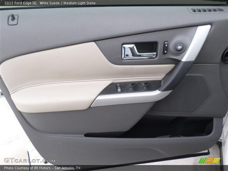 White Suede / Medium Light Stone 2013 Ford Edge SE