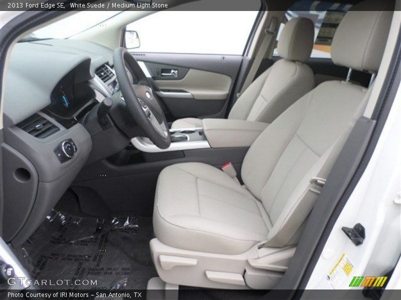 White Suede / Medium Light Stone 2013 Ford Edge SE