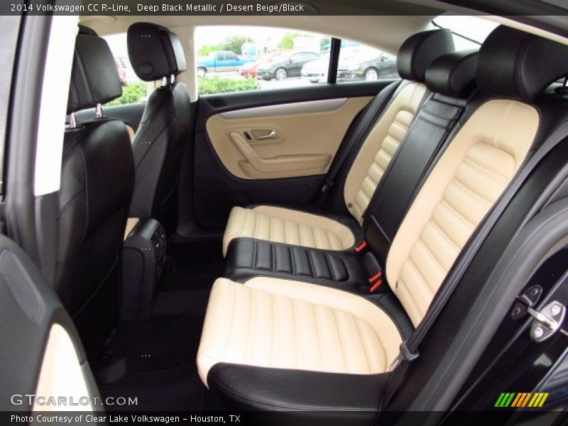 Deep Black Metallic / Desert Beige/Black 2014 Volkswagen CC R-Line