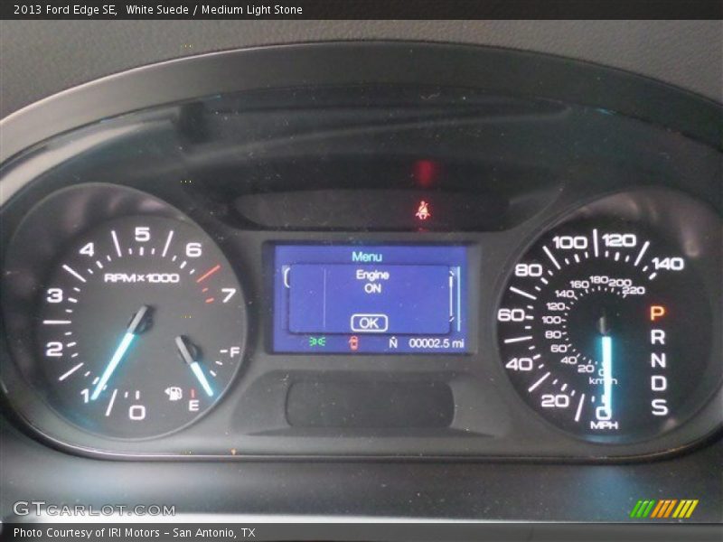 White Suede / Medium Light Stone 2013 Ford Edge SE
