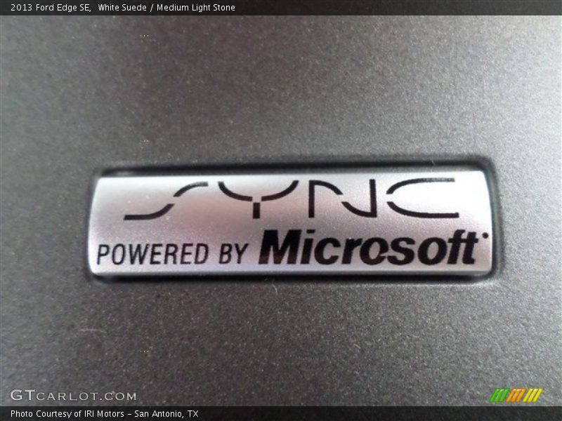 White Suede / Medium Light Stone 2013 Ford Edge SE