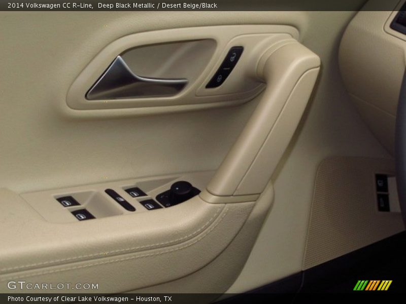 Deep Black Metallic / Desert Beige/Black 2014 Volkswagen CC R-Line