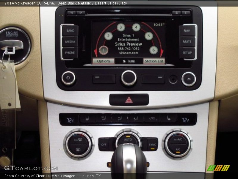 Deep Black Metallic / Desert Beige/Black 2014 Volkswagen CC R-Line