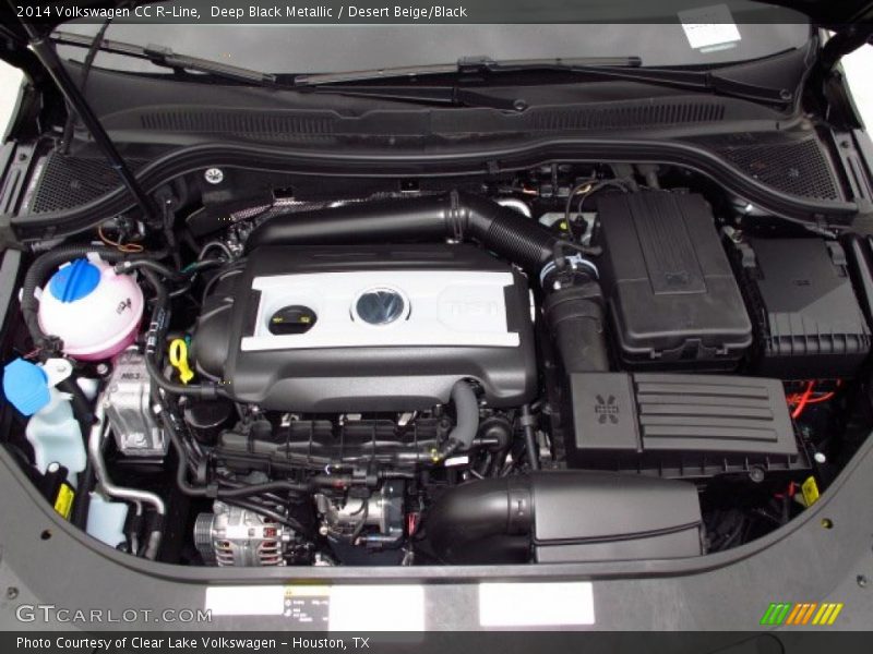 Deep Black Metallic / Desert Beige/Black 2014 Volkswagen CC R-Line