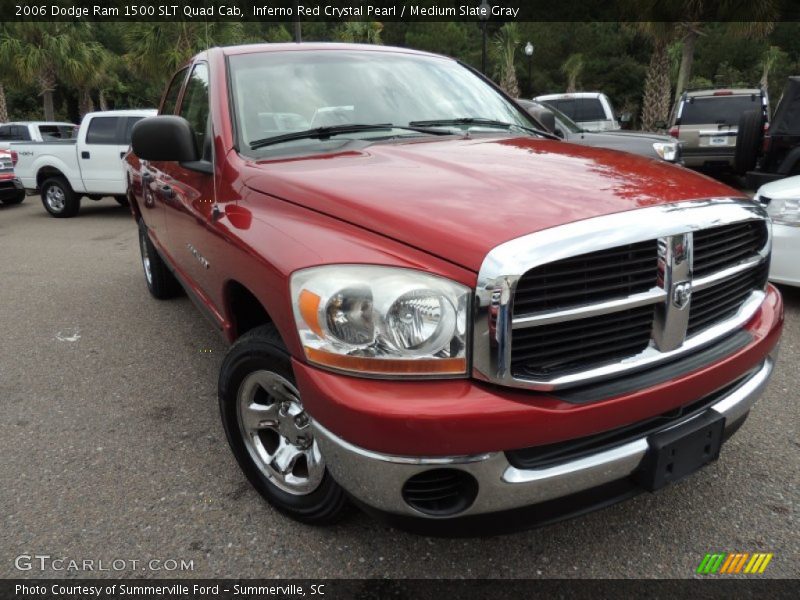 Inferno Red Crystal Pearl / Medium Slate Gray 2006 Dodge Ram 1500 SLT Quad Cab