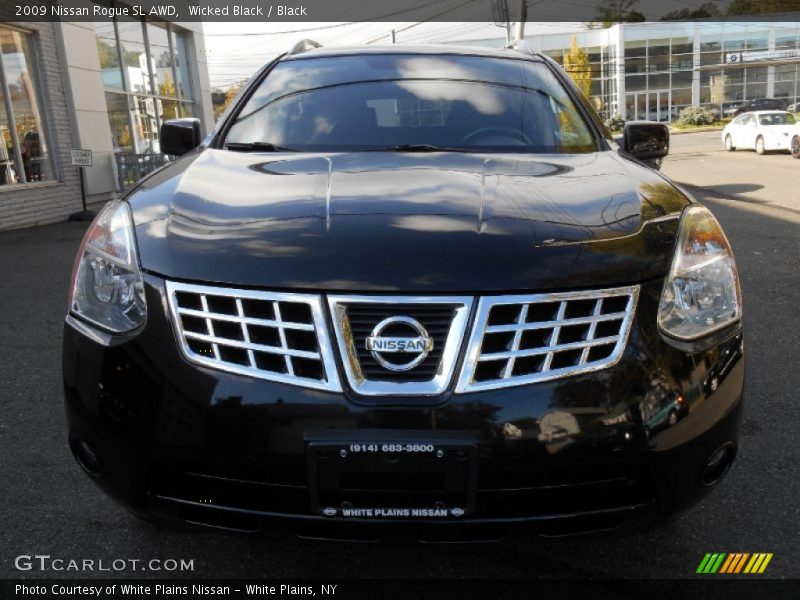 Wicked Black / Black 2009 Nissan Rogue SL AWD