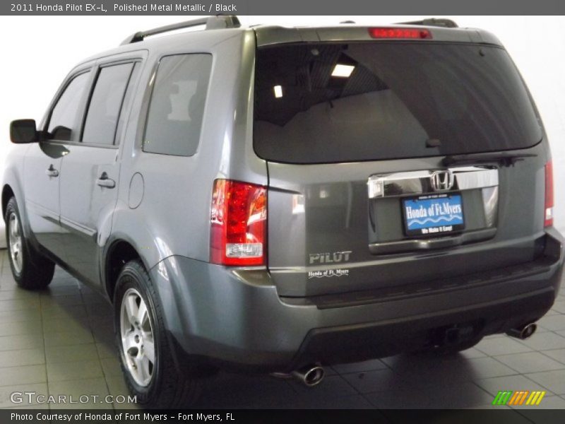 Polished Metal Metallic / Black 2011 Honda Pilot EX-L