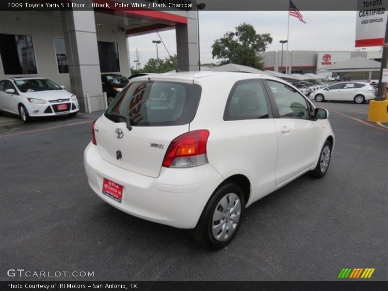 Polar White / Dark Charcoal 2009 Toyota Yaris S 3 Door Liftback