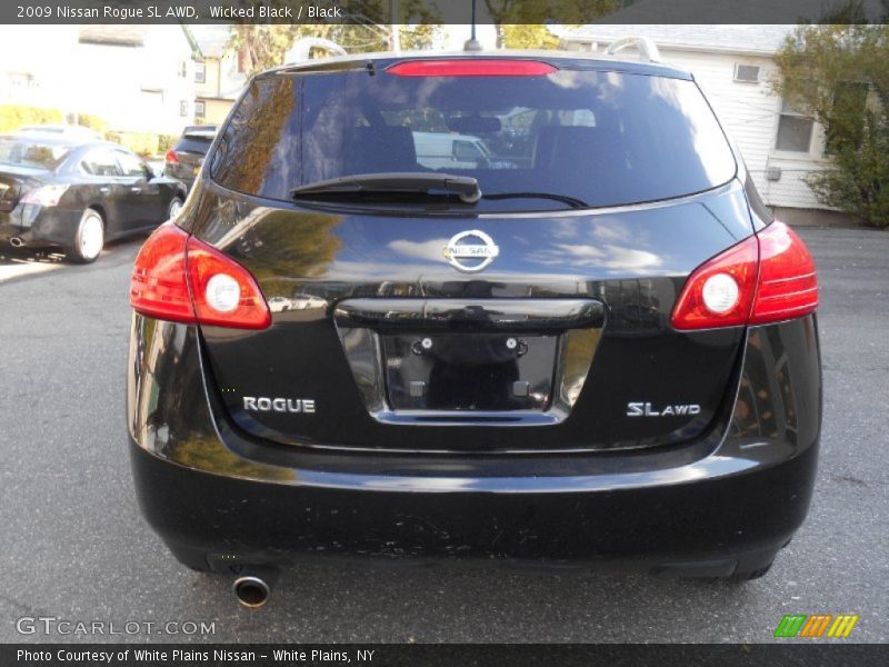 Wicked Black / Black 2009 Nissan Rogue SL AWD