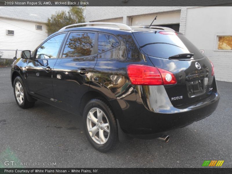 Wicked Black / Black 2009 Nissan Rogue SL AWD