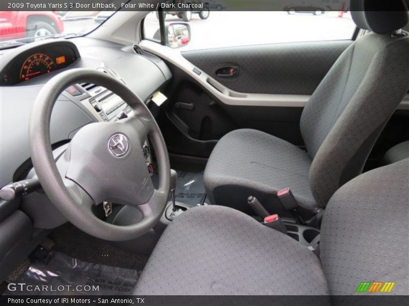 Polar White / Dark Charcoal 2009 Toyota Yaris S 3 Door Liftback