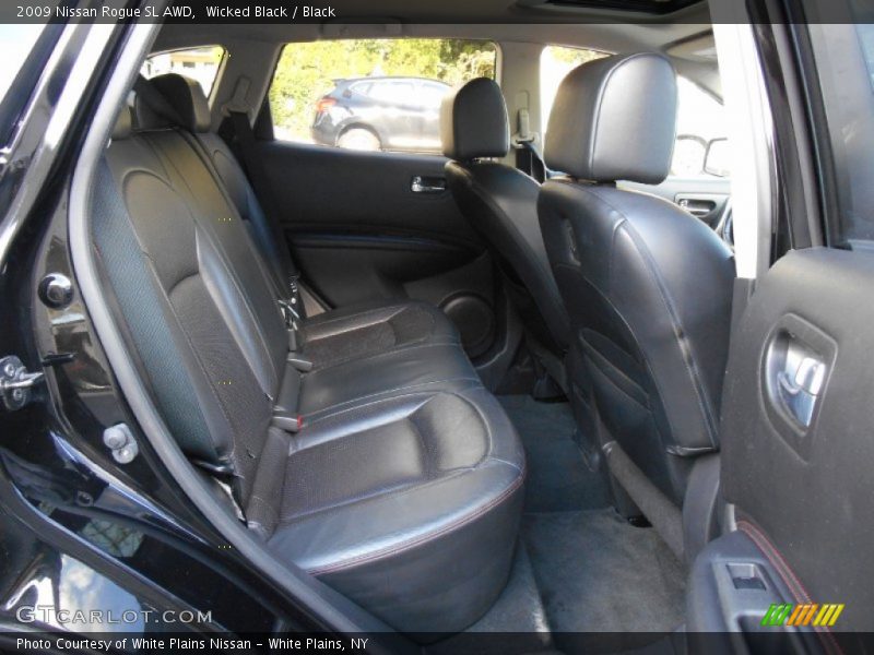 Wicked Black / Black 2009 Nissan Rogue SL AWD