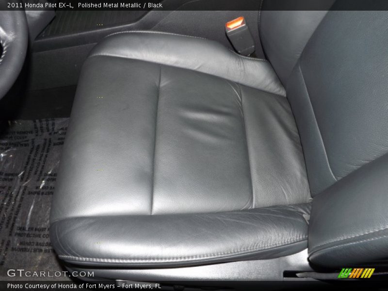 Polished Metal Metallic / Black 2011 Honda Pilot EX-L