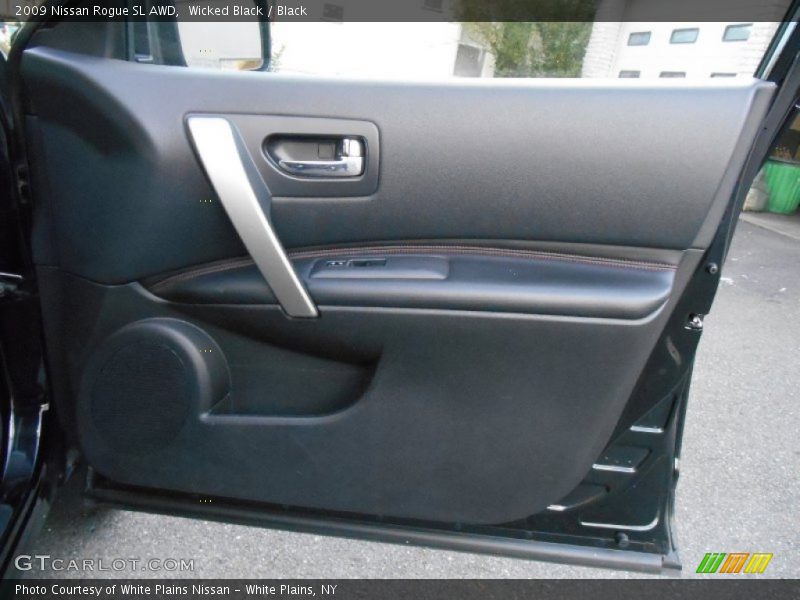 Wicked Black / Black 2009 Nissan Rogue SL AWD