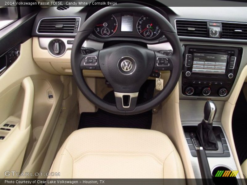 Candy White / Cornsilk Beige 2014 Volkswagen Passat TDI SE