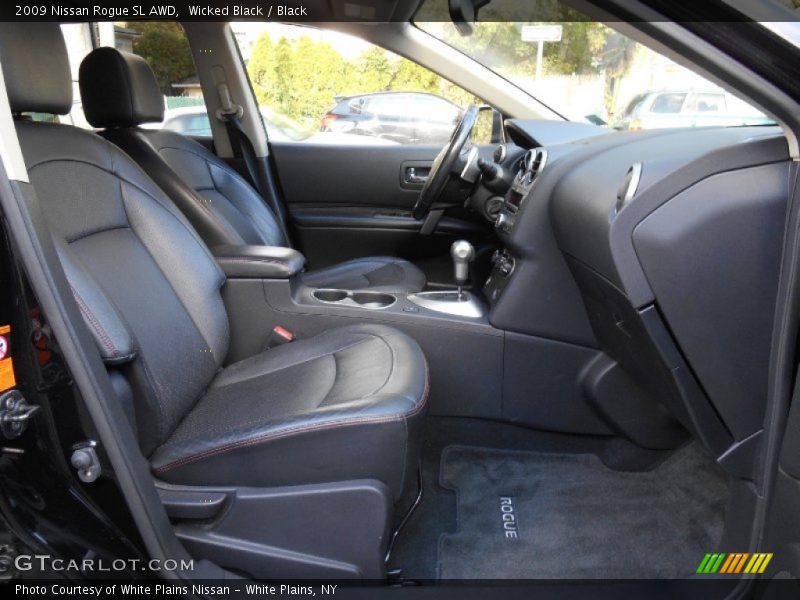 Wicked Black / Black 2009 Nissan Rogue SL AWD