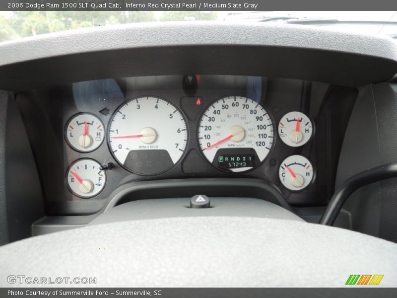 Inferno Red Crystal Pearl / Medium Slate Gray 2006 Dodge Ram 1500 SLT Quad Cab