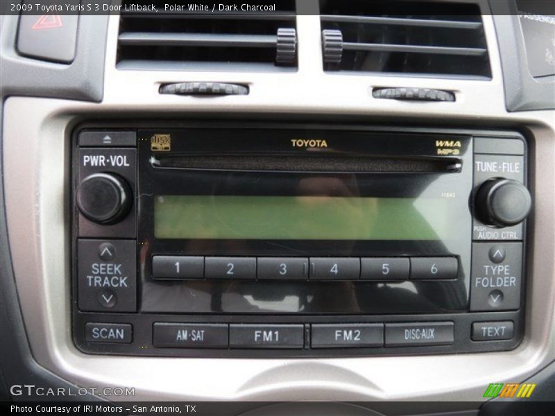 Polar White / Dark Charcoal 2009 Toyota Yaris S 3 Door Liftback
