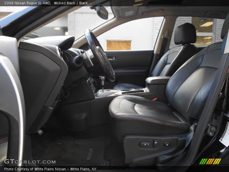 Wicked Black / Black 2009 Nissan Rogue SL AWD