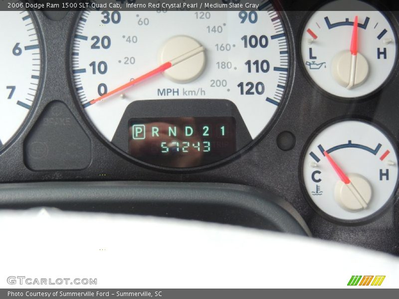 Inferno Red Crystal Pearl / Medium Slate Gray 2006 Dodge Ram 1500 SLT Quad Cab