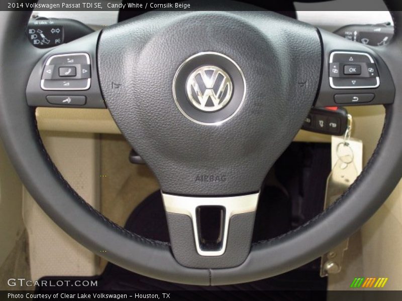 Candy White / Cornsilk Beige 2014 Volkswagen Passat TDI SE