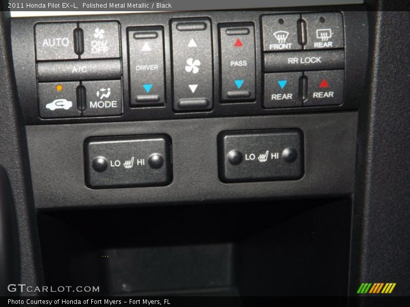 Polished Metal Metallic / Black 2011 Honda Pilot EX-L