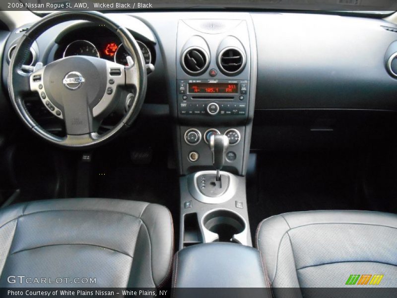 Wicked Black / Black 2009 Nissan Rogue SL AWD