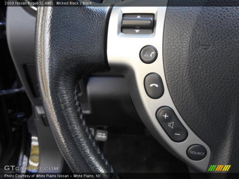 Wicked Black / Black 2009 Nissan Rogue SL AWD