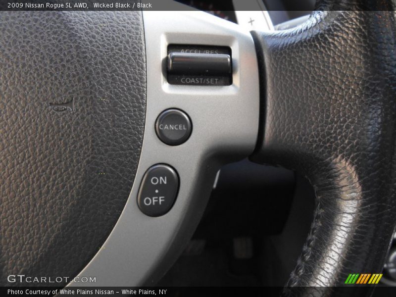 Wicked Black / Black 2009 Nissan Rogue SL AWD