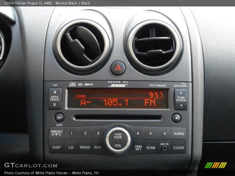 Wicked Black / Black 2009 Nissan Rogue SL AWD