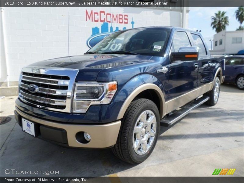 Blue Jeans Metallic / King Ranch Chaparral Leather 2013 Ford F150 King Ranch SuperCrew