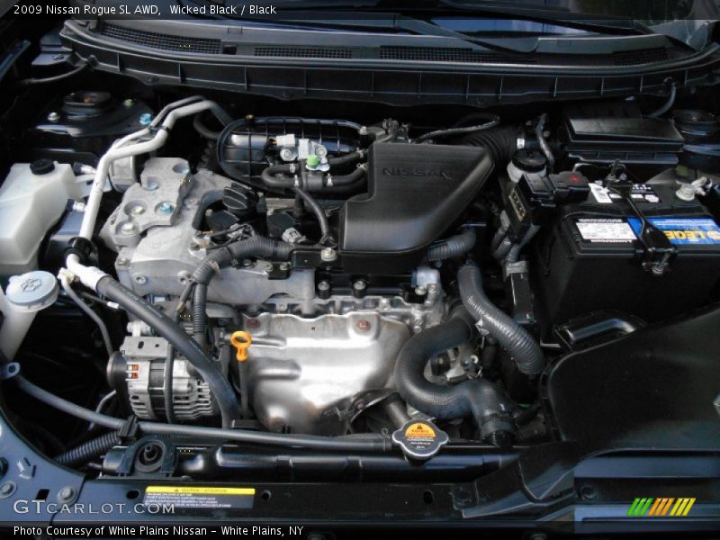 Wicked Black / Black 2009 Nissan Rogue SL AWD