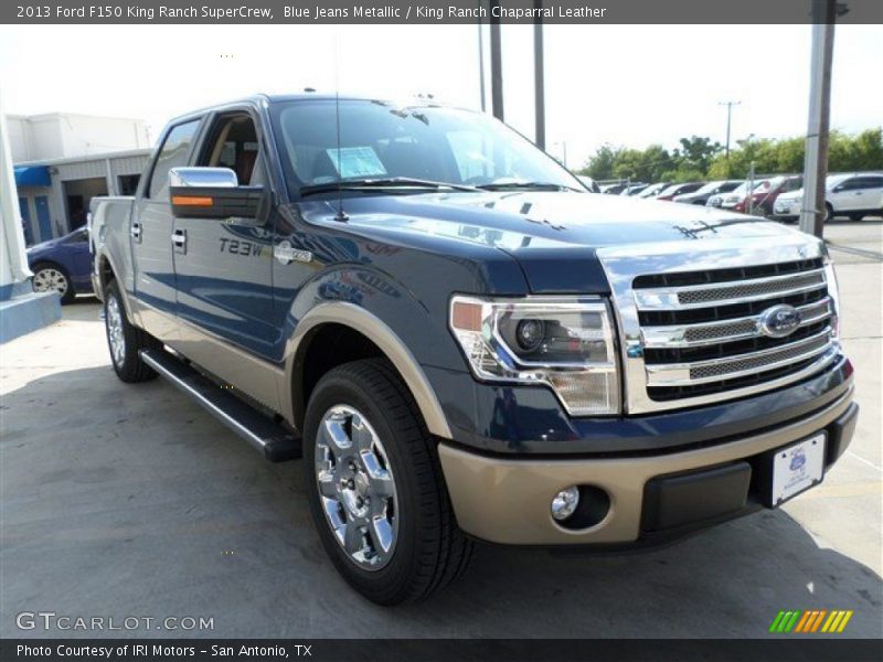 Blue Jeans Metallic / King Ranch Chaparral Leather 2013 Ford F150 King Ranch SuperCrew