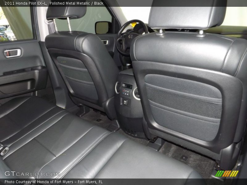 Polished Metal Metallic / Black 2011 Honda Pilot EX-L