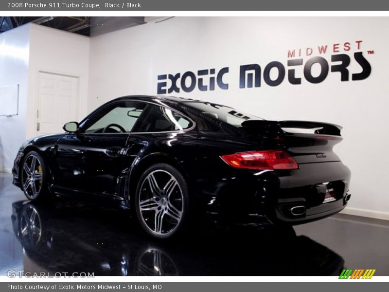 Black / Black 2008 Porsche 911 Turbo Coupe