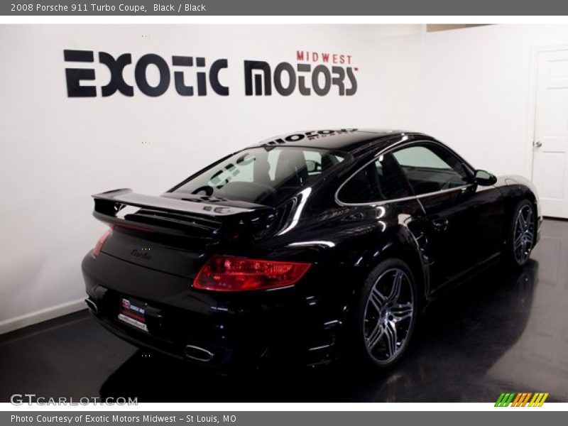 Black / Black 2008 Porsche 911 Turbo Coupe