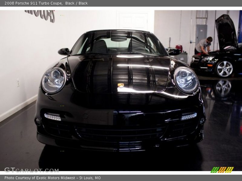 Black / Black 2008 Porsche 911 Turbo Coupe