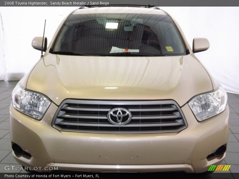 Sandy Beach Metallic / Sand Beige 2008 Toyota Highlander