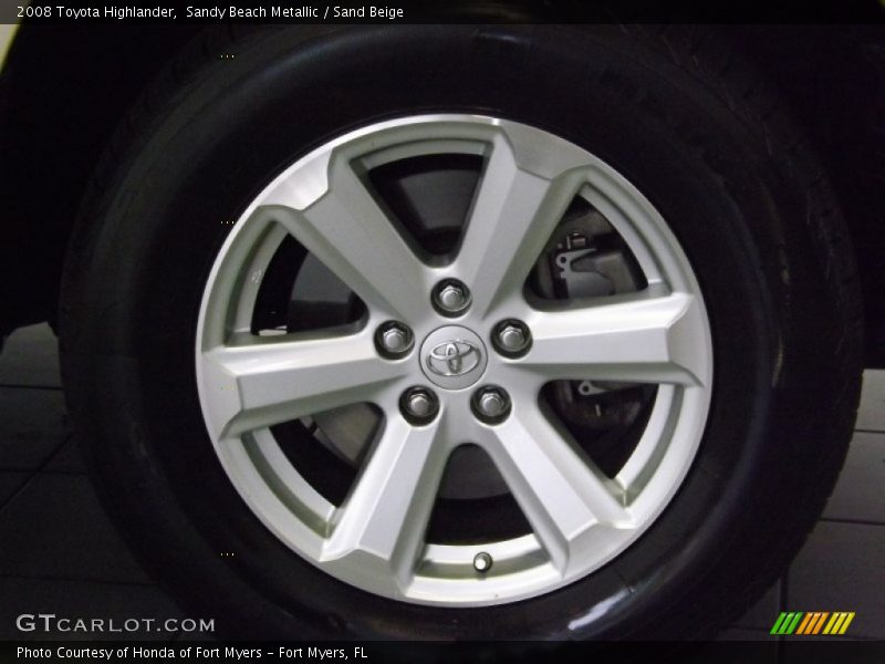 Sandy Beach Metallic / Sand Beige 2008 Toyota Highlander