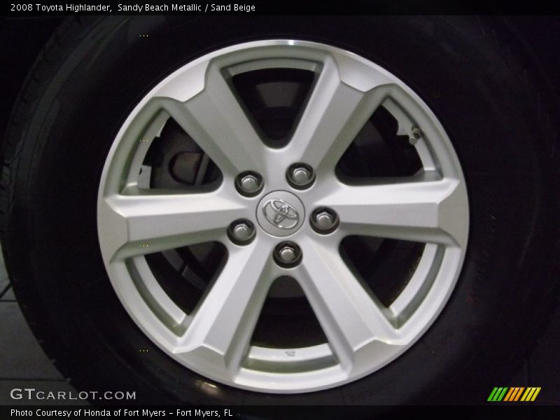 Sandy Beach Metallic / Sand Beige 2008 Toyota Highlander