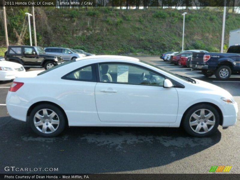 Taffeta White / Gray 2011 Honda Civic LX Coupe