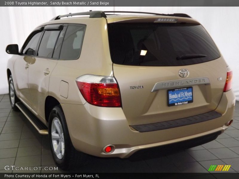 Sandy Beach Metallic / Sand Beige 2008 Toyota Highlander