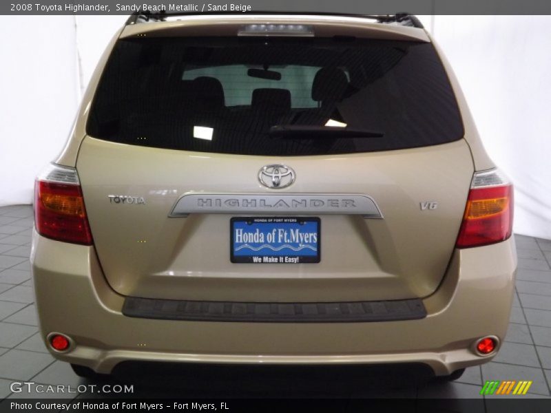 Sandy Beach Metallic / Sand Beige 2008 Toyota Highlander