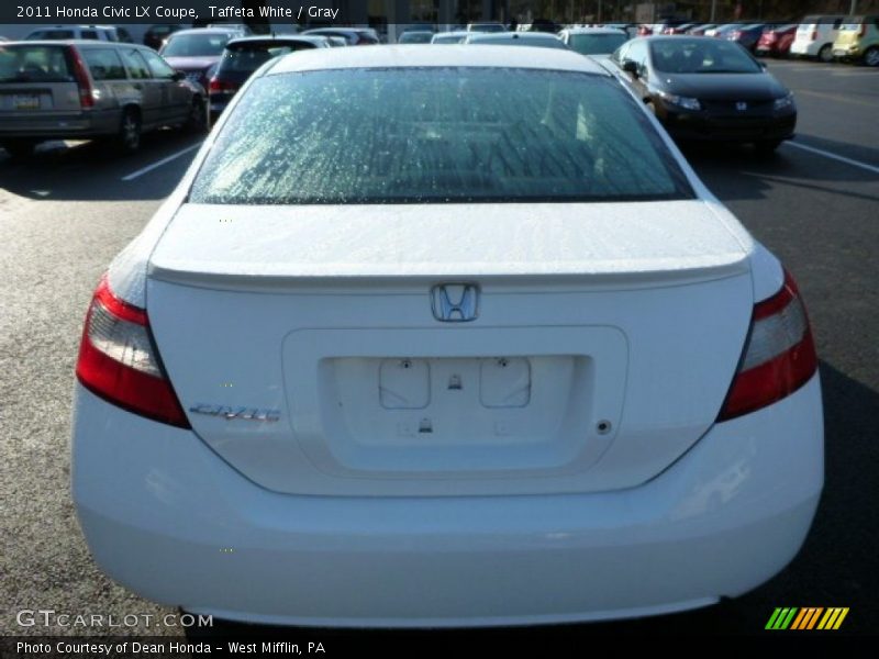 Taffeta White / Gray 2011 Honda Civic LX Coupe