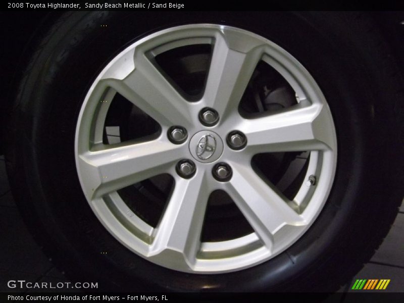 Sandy Beach Metallic / Sand Beige 2008 Toyota Highlander