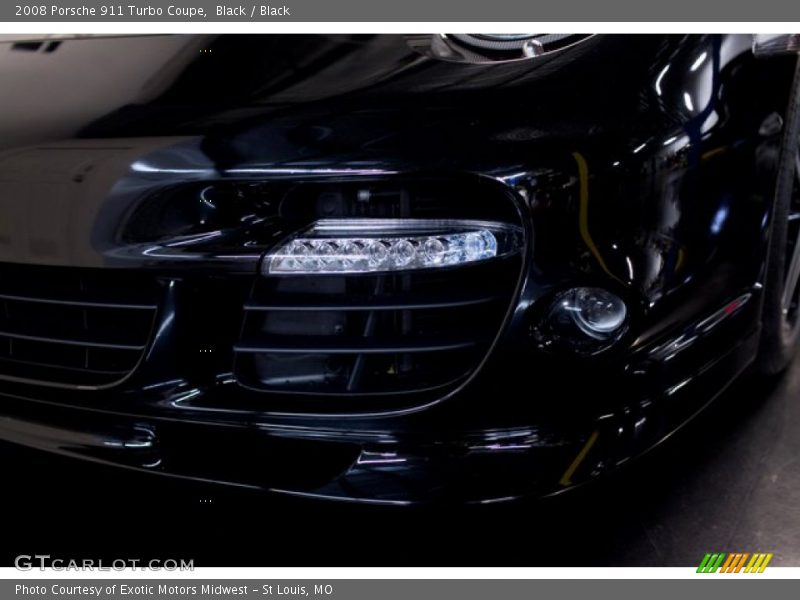 Black / Black 2008 Porsche 911 Turbo Coupe