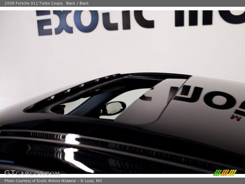 Black / Black 2008 Porsche 911 Turbo Coupe