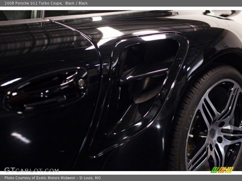Black / Black 2008 Porsche 911 Turbo Coupe