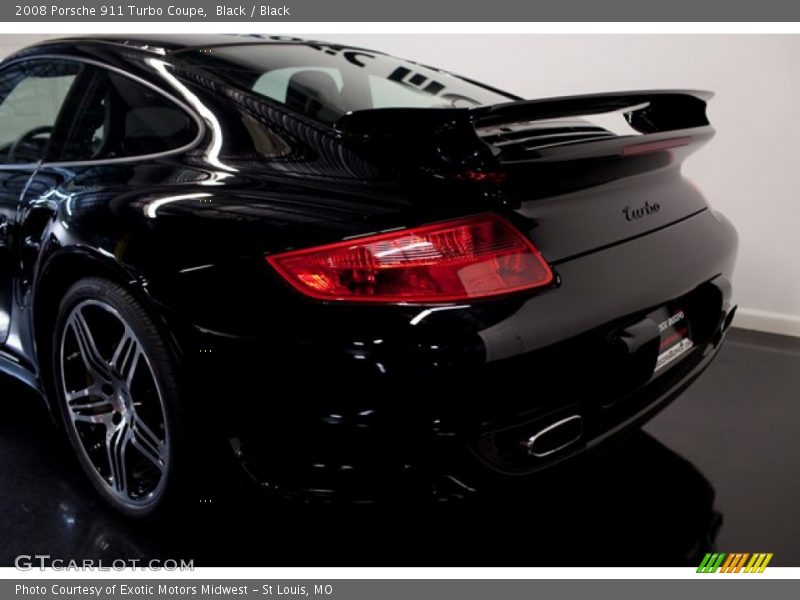 Black / Black 2008 Porsche 911 Turbo Coupe